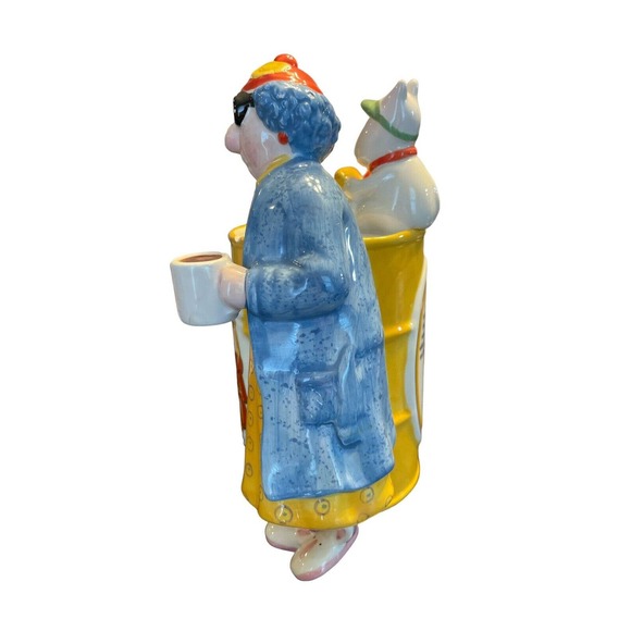 Hallmark Maxine's Bitter Blend Coffee Porcelain Piggy Coin Bank Figurine SOLD - Picture 3 of 6